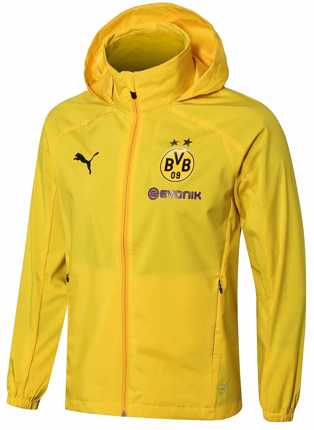 Jaqueta corta vento oficial Puma Borussia Dortmund 2018 2019 amarela